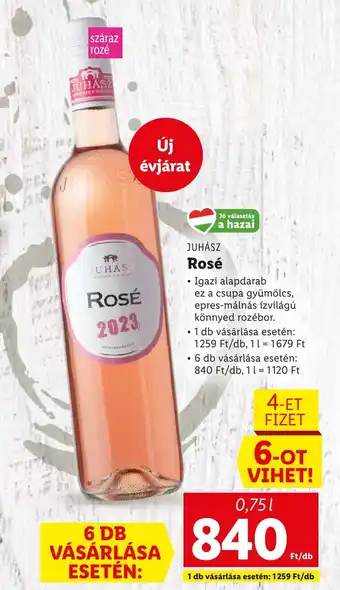 JUHÁSZ Rosé 0,75l