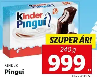 Lidl KINDER Pingui 240g ajánlat