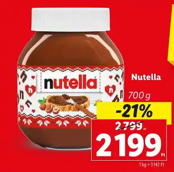 Lidl Nutella 700g ajánlat