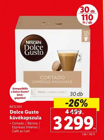 Lidl NESCAFE Dolce Gusto kávékapszula ajánlat
