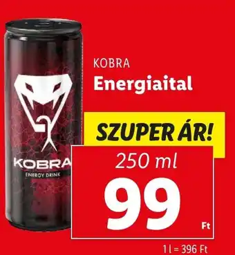 Lidl KOBRA Energiaital 250ml ajánlat