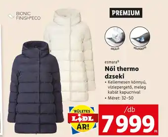Lidl esmaraⓇ Női thermo dzseki ajánlat