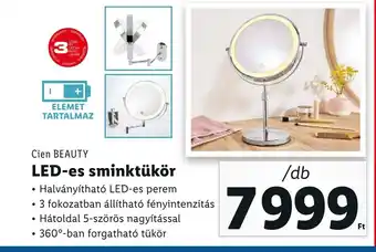 Lidl Cien BEAUTY LED es sminktükör ajánlat