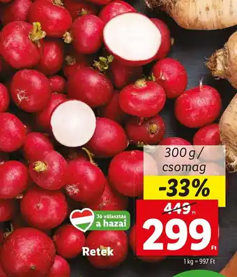 Lidl Retek 300g ajánlat