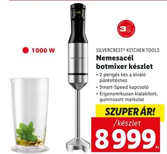 Lidl SILVERCREST KITCHEN TOOLS Nemesacél botmixer készlet ajánlat