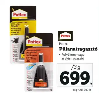 Pattex Pillanatragasztó 3g