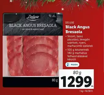 Lidl DELUXE Black Angus Bresaola 80g ajánlat