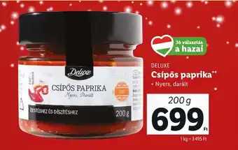 Lidl DELUXE Csípős paprika 200g ajánlat