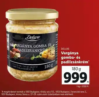 DELUXE Vargánya gomba és padlizsánkrém 180g