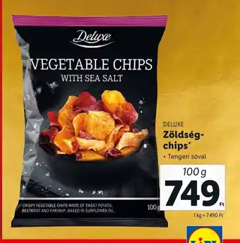 DELUXE Zöldség chips 100g