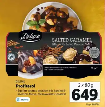 Lidl DELUXE Profiterol 160g ajánlat
