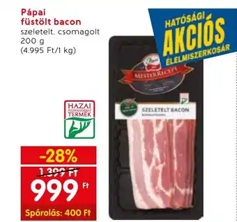 Spar Pápai füstölt bacon 200g ajánlat