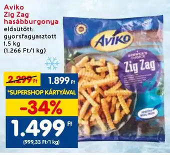 Spar Aviko Zig Zag hasábburgonya 1,5kg ajánlat