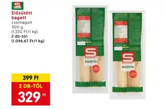 Spar BUDGET Elősütött bagett 300g ajánlat