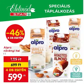 Spar Alpro növényi ital 1l ajánlat