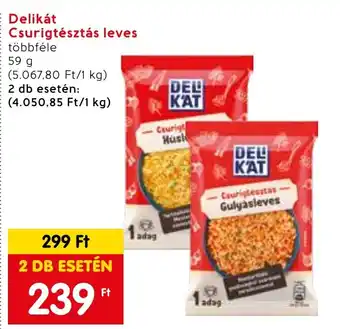Spar Delikát Csurigtésztás leves 59 g ajánlat