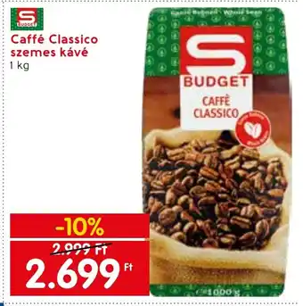 Spar Caffé Classico szemes kávé 1 kg ajánlat
