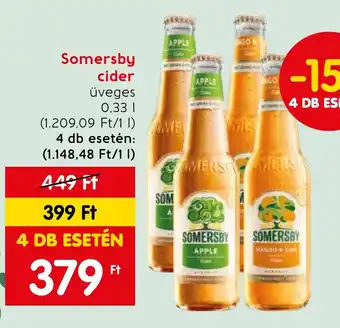 Spar Somersby cider 0,33 l ajánlat