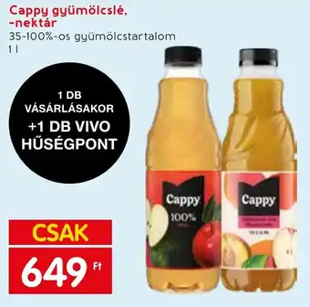 Spar Cappy gyümölcslé, -nektár 1 l ajánlat