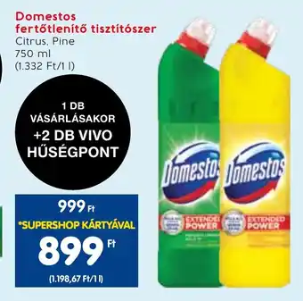 Spar Domestos fertőtlenítő tisztítószer 750 ml ajánlat