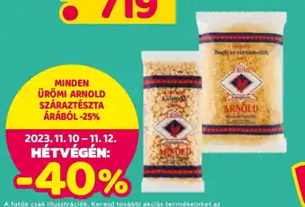 Spar MINDEN ÜRÖMI ARNOLD SZÁRAZTÉSZTA ÁRÁBÓL ajánlat