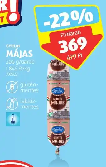 ALDI GYULAI MÁJAS 200 g ajánlat