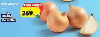 ALDI VÖRÖSHAGYMA 1 kg ajánlat