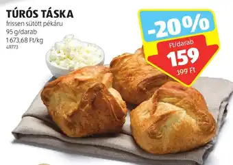 ALDI TÚRÓS TÁSKA 95 g ajánlat