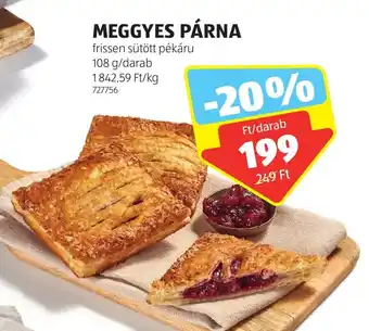 ALDI MEGGYES PÁRNA 108 g ajánlat