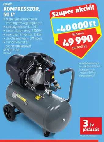 ALDI FERREX KOMPRESSZOR, 50 L 1 db ajánlat
