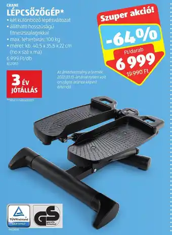 ALDI CRANE LÉPCSŐZŐGÉP 1 db ajánlat