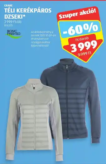 ALDI CRANE TÉLI KERÉKPÁROS DZSEKI 1 db ajánlat