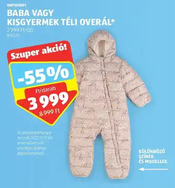 ALDI IMPIDIMPI BABA VAGY KISGYERMEK TÉLI OVERÁL 1 db ajánlat