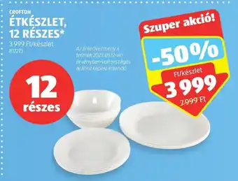 ALDI CROFTON ÉTKÉSZLET 12 részes ajánlat