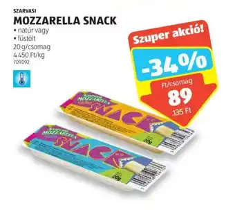 ALDI SZARVASI MOZZARELLA SNACK 20 g ajánlat