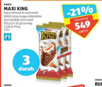 ALDI KINDER MAXI KING 3 x 35 g ajánlat