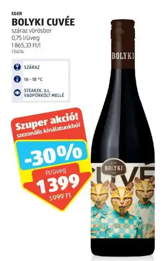 EGER BOLYKI CUVÉE 0,75 l