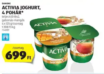 ALDI DANONE ACTIVIA JOGHURT 4 x 125 g ajánlat