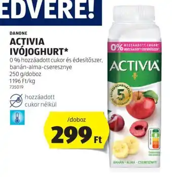 ALDI DANONE ACTIVIA IVÓJOGHURT 250 g ajánlat