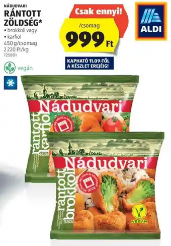NÁDUDVARI RÁNTOTT ZÖLDSÉG 450 g
