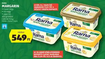 ALDI RAMA MARGARIN 400 g ajánlat