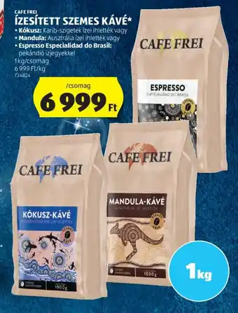ALDI CAFE FREI ÍZESÍTETT SZEMES KÁVÉ 1 kg ajánlat