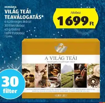 ALDI HERBÁRIA VILÁG TEÁI TEAVÁLOGATÁS 45 g ajánlat