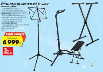C.GIANT KOTTA- VAGY HANGSZERTARTÓ ÁLLVÁNY 1 db