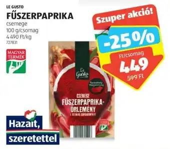 ALDI LE GUSTO FŰSZERPAPRIKA 100 g ajánlat