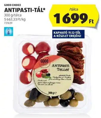 ALDI GOOD CHOICE ANTIPASTI-TÁL 300 g ajánlat