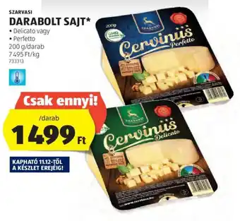 ALDI SZARVASI DARABOLT SAJT 200 g ajánlat