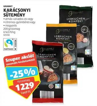 ALDI GOURMET KARÁCSONYI SÜTEMÉNY 200 g ajánlat