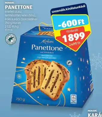 ALDI MONARC PANETTONE 750 g ajánlat
