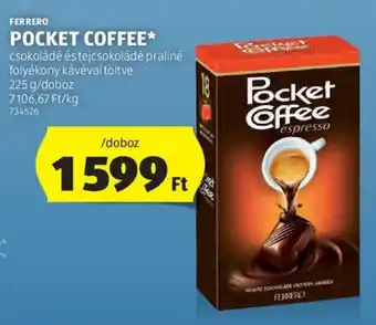 ALDI FERRERO POCKET COFFEE 225 g ajánlat